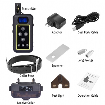 2000Meters Remote Control Dog Training Shock Collar Hunting Pet Trainer Collars for Medium/Large Hound Dogs