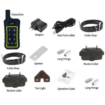 JANPET 1200Meters Remote Control Hunting Dog Training Collar ANTI-BARK Shock Collars for 1 or 2 or 3 Dogs with Led Flash Light