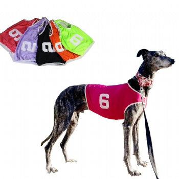 Summer Dog Vest Racing Jackets Coat Whippet Greyhound Suit Jersey Breathable Sports Dog Clothes