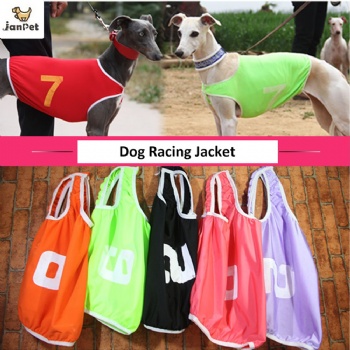 Summer Dog Vest Racing Jackets Coat Whippet Greyhound Suit Jersey Breathable Sports Dog Clothes