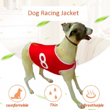 Summer Dog Vest Racing Jackets Coat Whippet Greyhound Suit Jersey Breathable Sports Dog Clothes