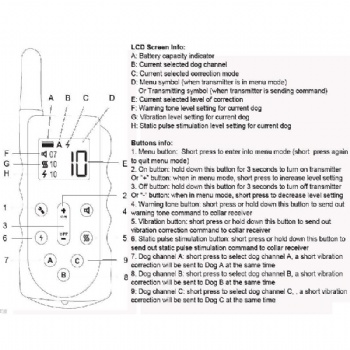 JANPET 650 Yards Remote Dog Training Shock Collar Obedience No Bark Trainer Waterproof E-Collar