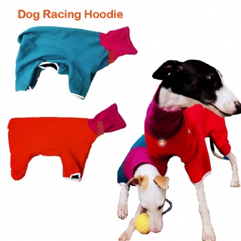 Winter Warm Pet Dog Clothes Racing Dog Jacket Hoodie Thick Velvet Warm Cotton Coat for Whippet Greyhound Gree Afghan Hound