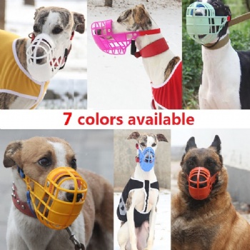 Pet Dog Muzzle Breathable Basket Muzzles Large Dogs Stop Biting Barking Chewing For Greyhound Gree Whippet Dogs supplies