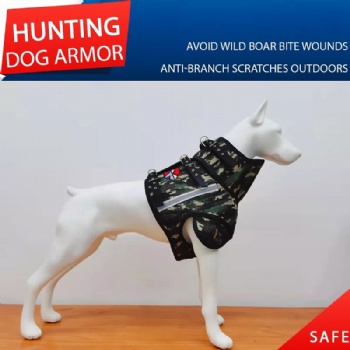 Wild Boar Dog Catch Vest Outside Pig Hunting Clothes Hog Cut Gear Vest With Collar Protection Scurity Dog Clothes Hunting Armor